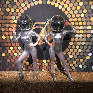 Disco Ball Head Dancers