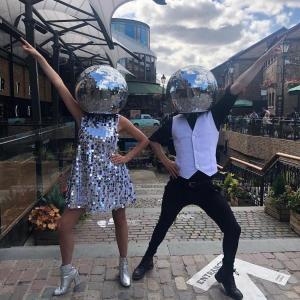 Disco-Ball-Head-Silver-Dress
